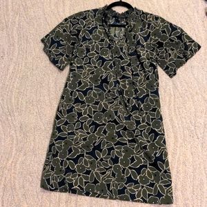 Banana Republic green floral dress